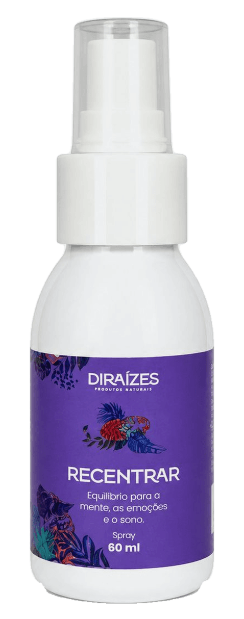 Recentrar — spray de 60 ml do Kit Emocional Di Raízes